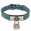Hermes Collar Kelly Pet Leather Blue