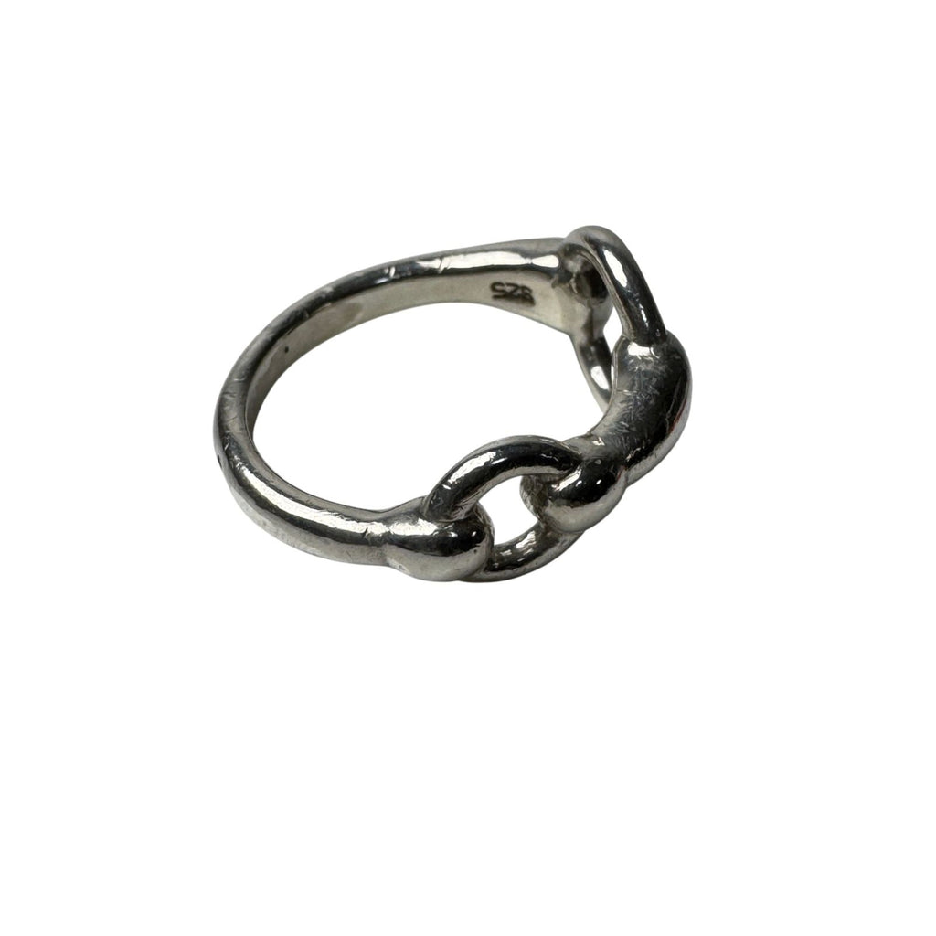 Hermes Horsebit Ring Silver — view 2