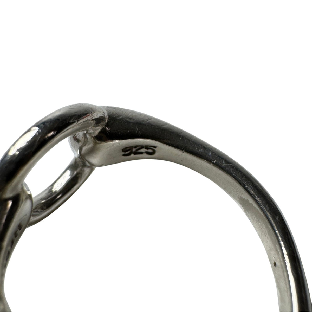 Hermes Horsebit Ring Silver — view 7
