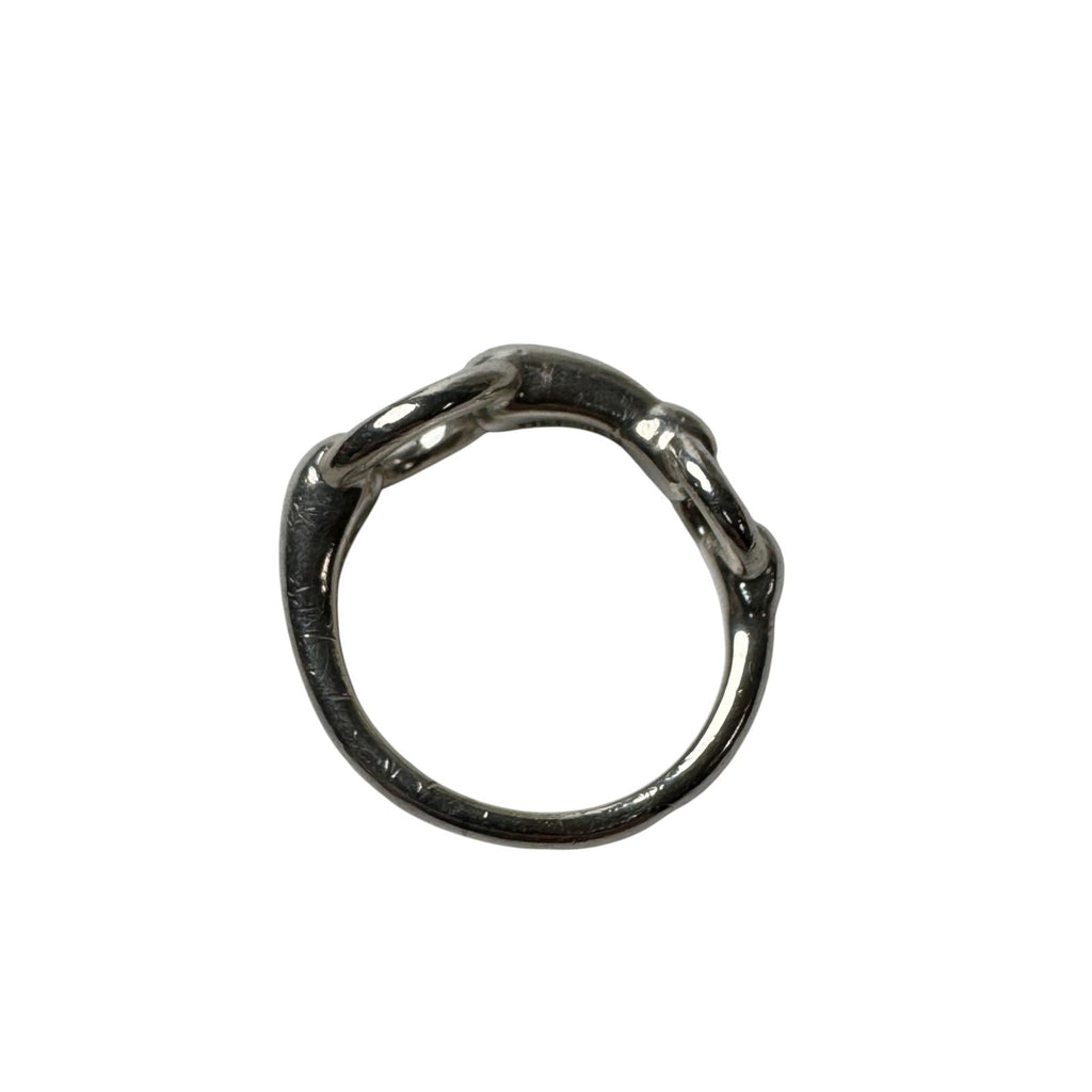 Hermes Horsebit Ring Silver — view 5