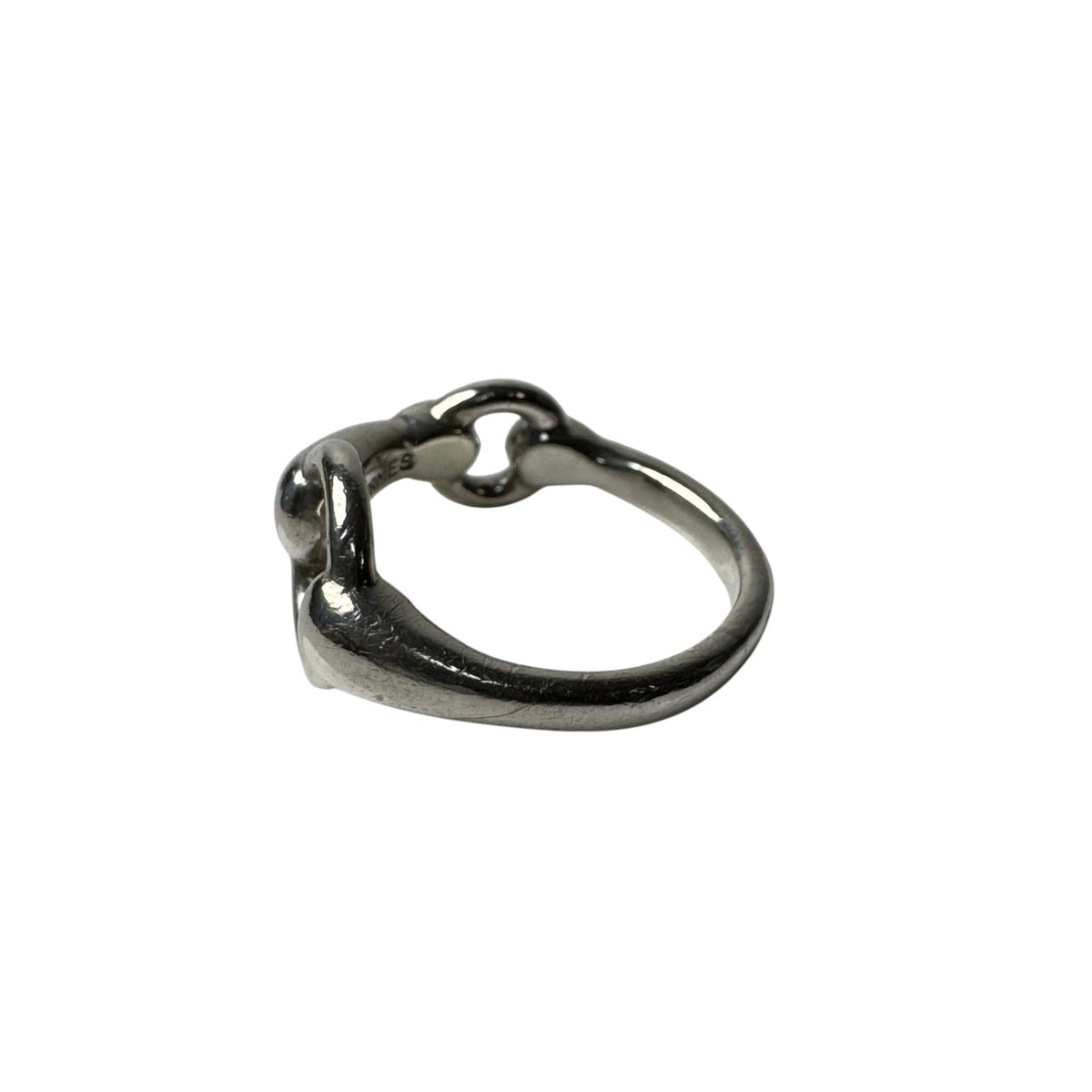Hermes Horsebit Ring Silver — view 4