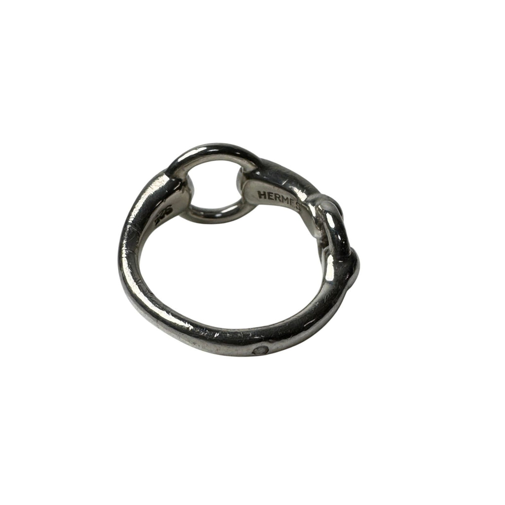 Hermes Horsebit Ring Silver — view 3