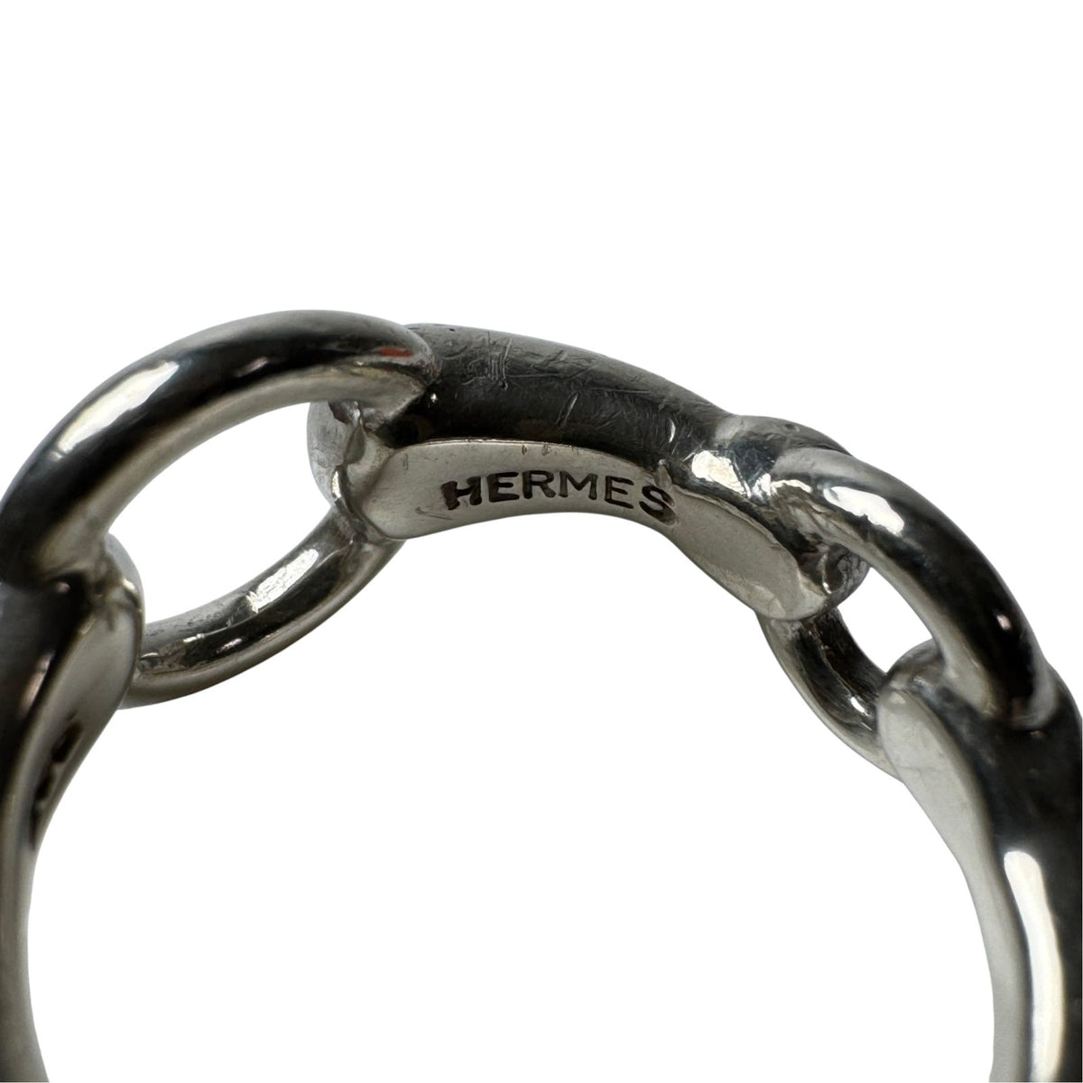 Hermes Horsebit Ring Silver — view 6