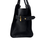Prada Medium Soft Gray Leather Tote Bag — view 3