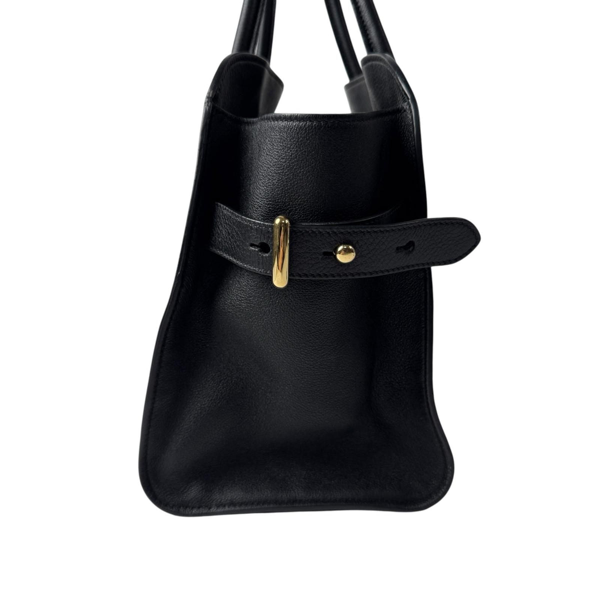 Prada Medium Soft Gray Leather Tote Bag — view 3