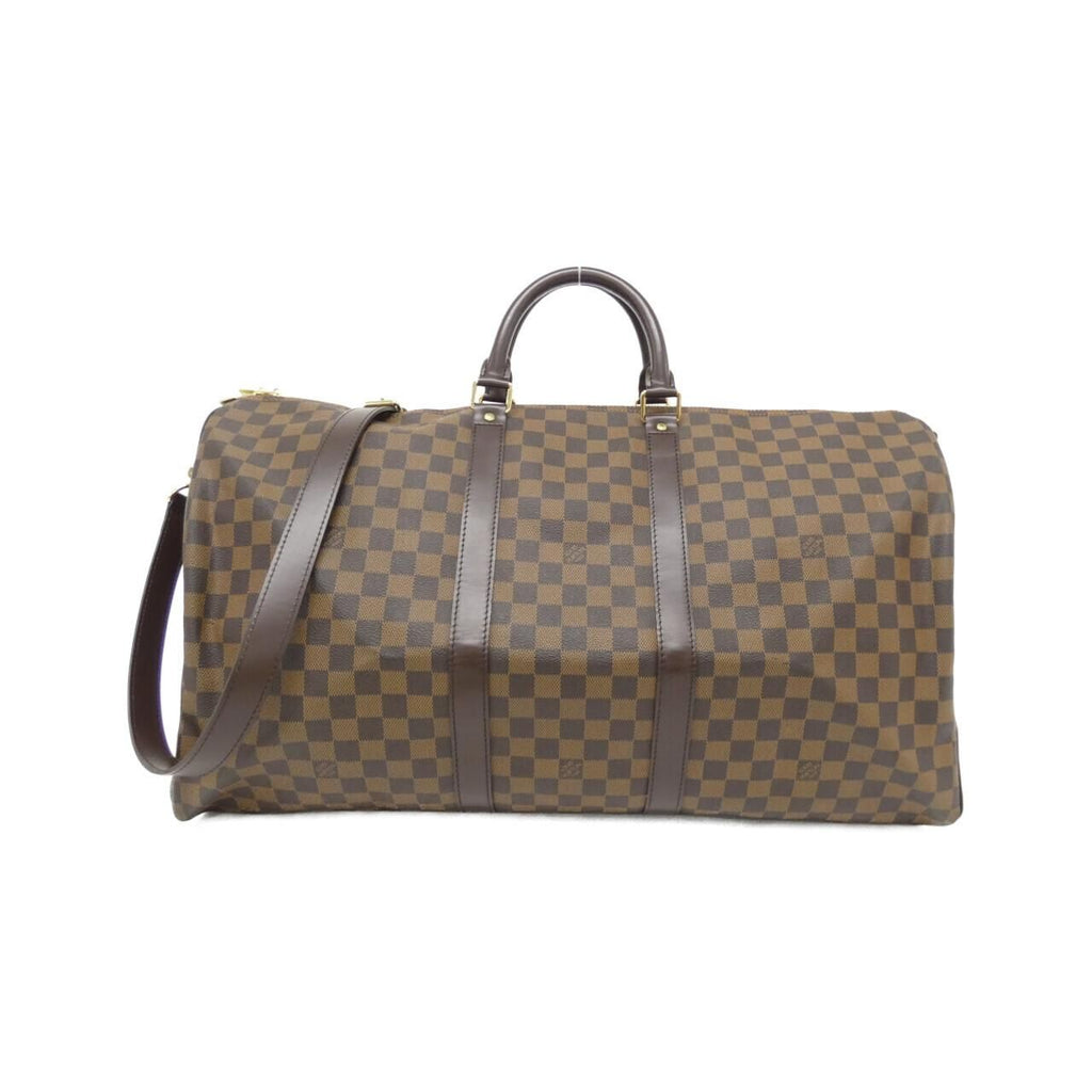 Louis Vuitton Damier Keepall Bandouliere 55 Boston Bag