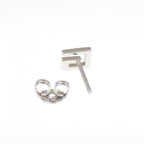 Gucci Logo Square Single Earrings — view 3