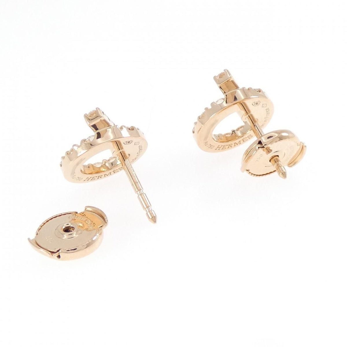 Hermes Finesse Earrings Pink — view 3