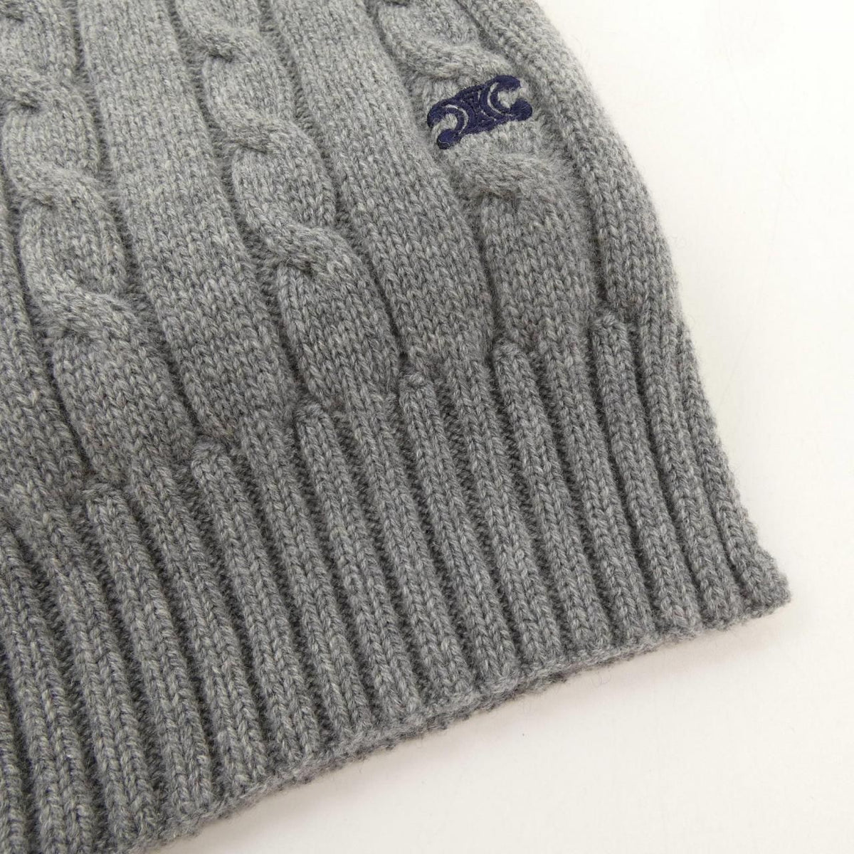 Celine Triomphe Scarf Gray — view 2
