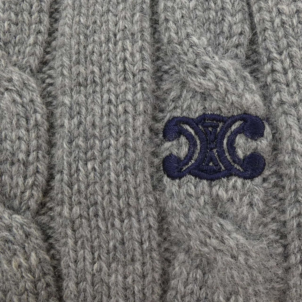Celine Triomphe Scarf Gray — view 4