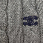 Celine Triomphe Scarf Gray — view 4