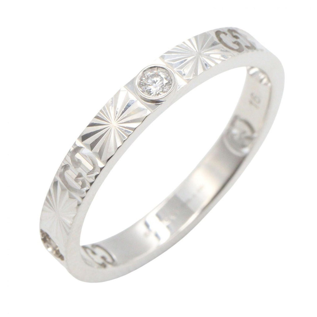 Gucci Ring Icon Heart 18k White Gold Diamond