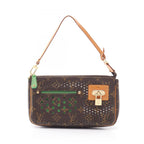 Louis Vuitton Handbag Pochette Accessoires Vert Leather
