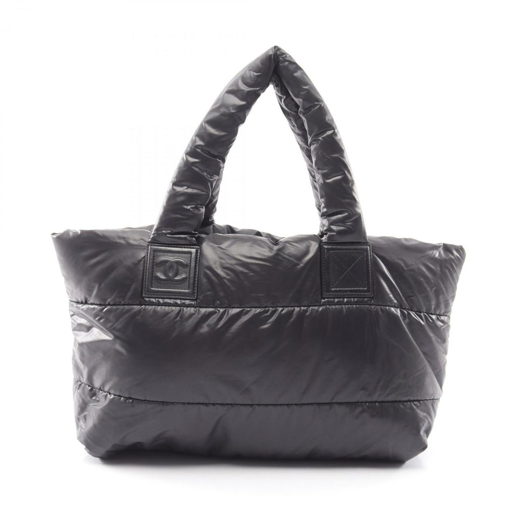 Chanel Tote Bag Coco Cocoon MM Black Nylon MM