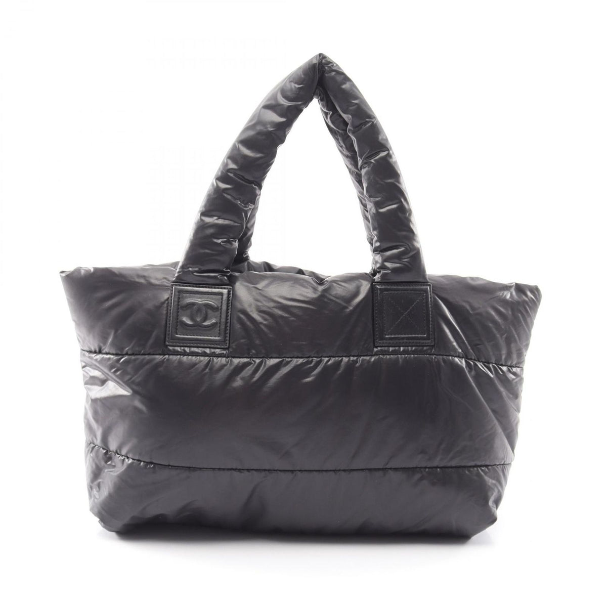 Chanel Tote Bag Coco Cocoon MM Black Nylon MM