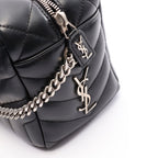 Saint Laurent Paris Shoulder Bag Loulou Black Leather Chain — view 7