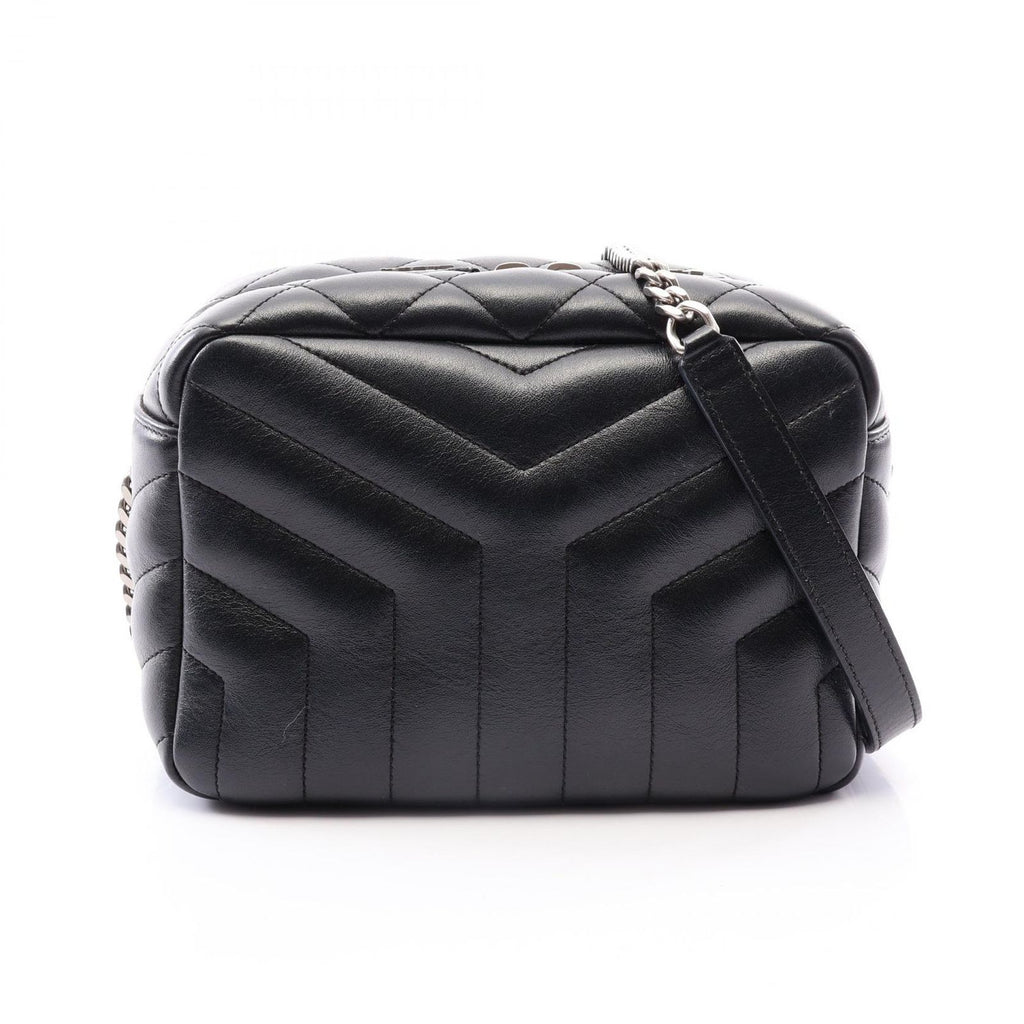 Saint Laurent Paris Shoulder Bag Loulou Black Leather Chain