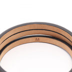 Loewe Bangle Anagram Twist Brown Leather Bracelet — view 5