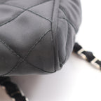 Prada Shoulder Bag Quilted Black Nylon Chain — view 8