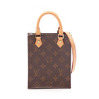 Louis Vuitton Handbag Sac Plat Monogram Leather Petite