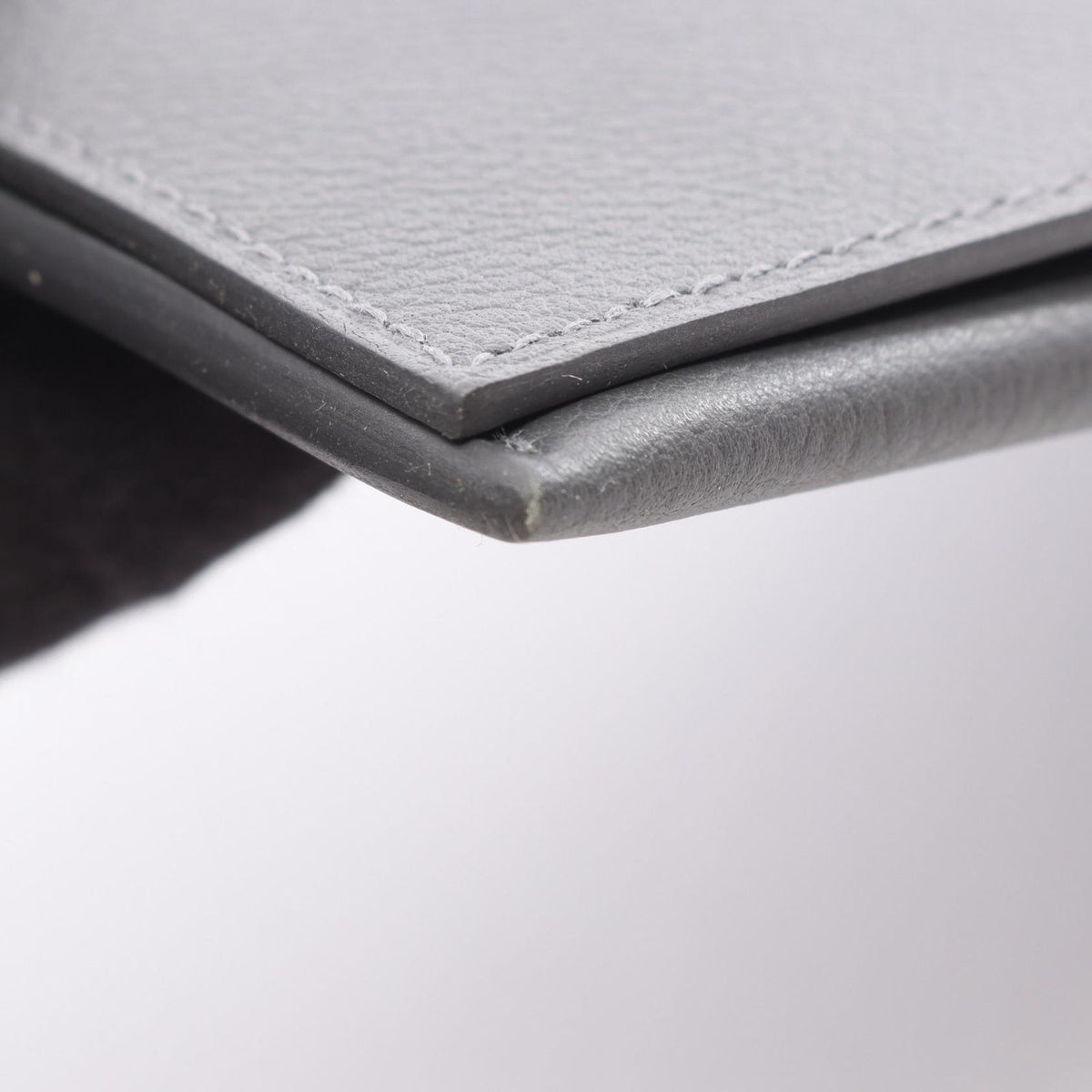 Hermes Bifold Wallet M S Toutenmain Gris Meyer Leather — view 6