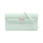 Hermes Shoulder Bag Kelly to Go Vert Peppermint Leather Long
