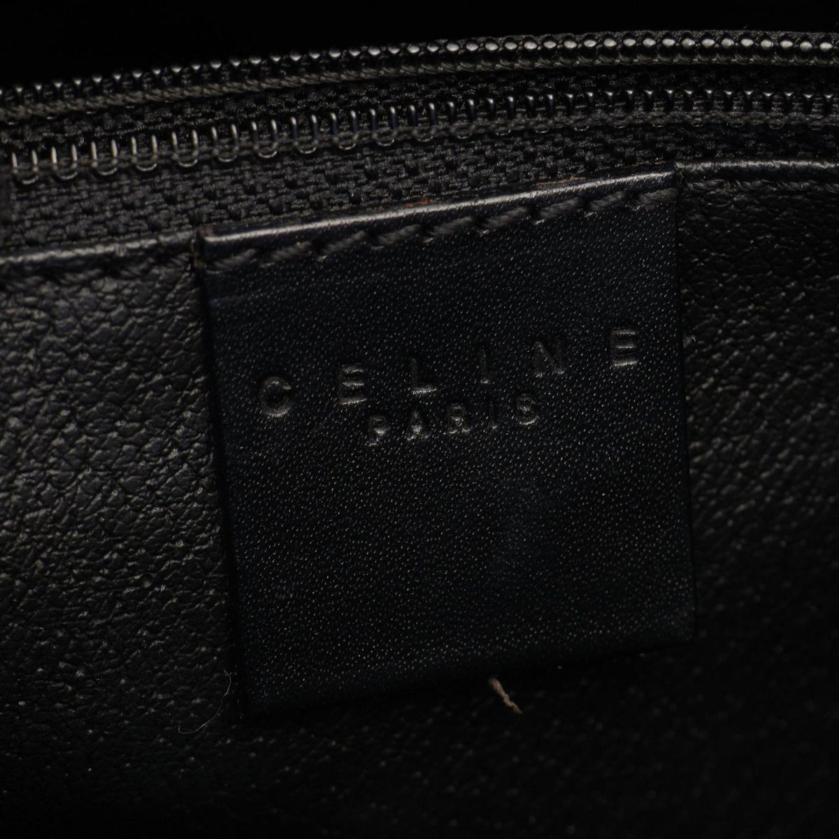 Celine Tote Bag Macadam Brown Black Leather — view 4