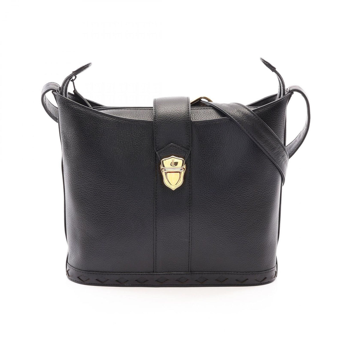 Saint Laurent Shoulder Bag Black Leather