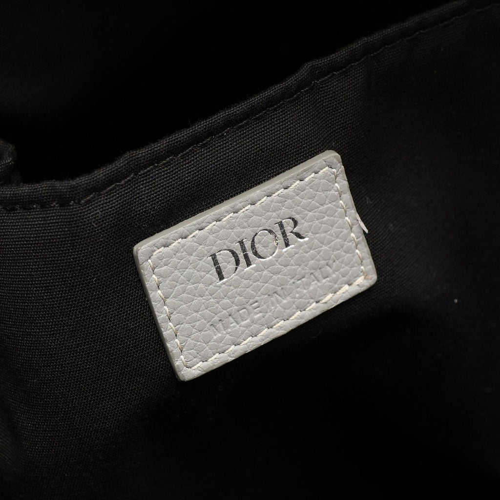 Dior Backpack Rider Gray White Leather — view 4