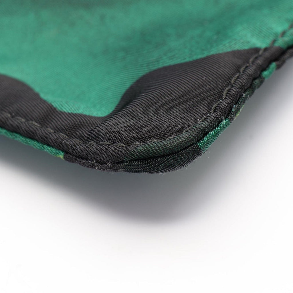 Prada Shoulder Bag Triangle Logo Camouflage Green Nylon Saffiano Leather — view 5