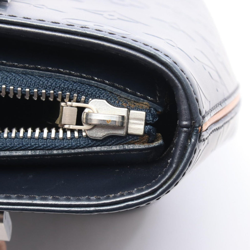 Louis Vuitton Handbag Stockton Blue Leather — view 8