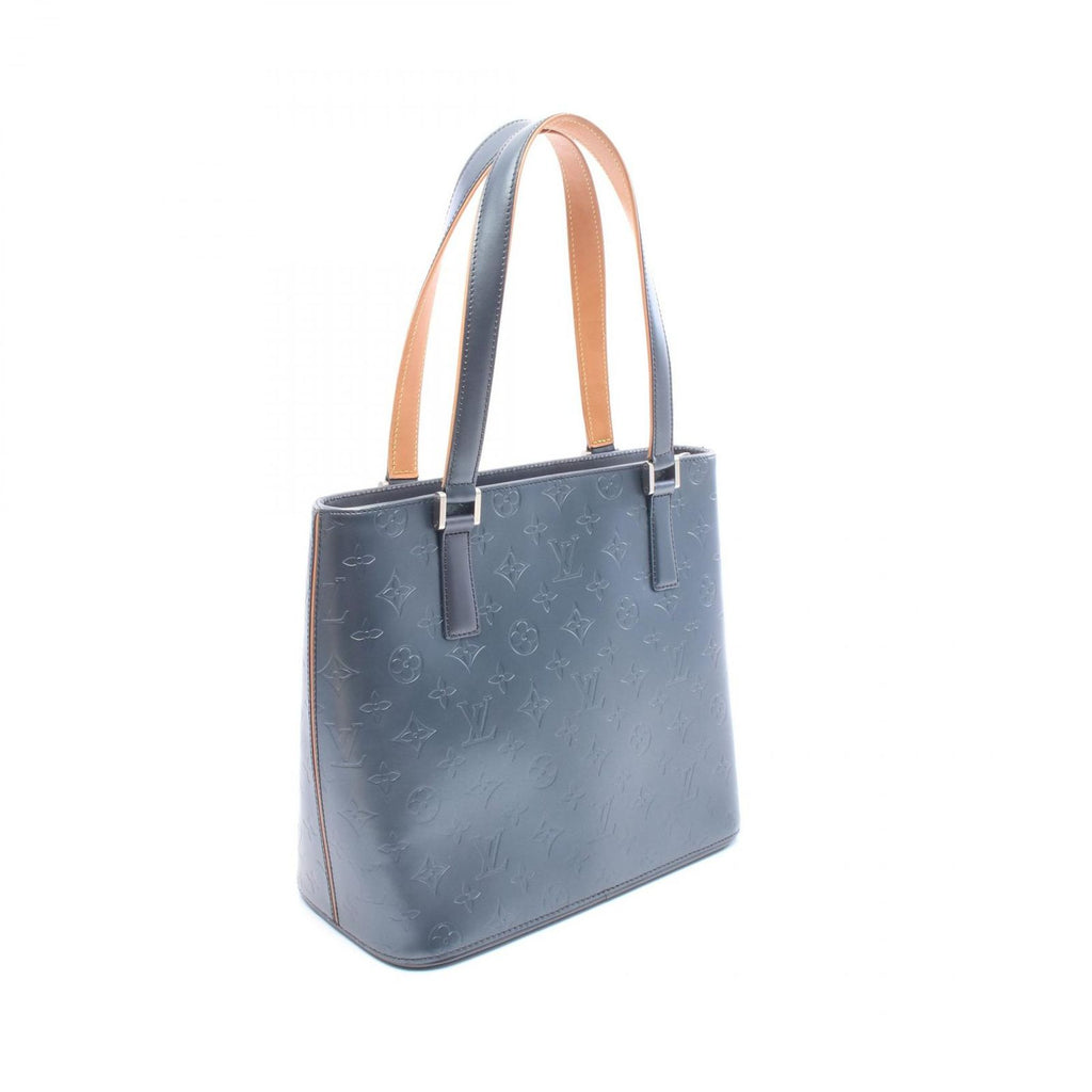 Louis Vuitton Handbag Stockton Blue Leather — view 2