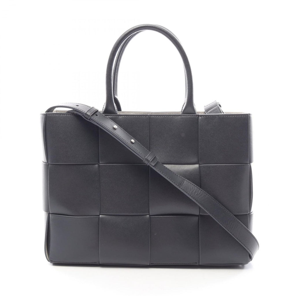 Bottega Veneta Tote Bag Small Arco Maxi Intrecciato 2-Way Charcoal Gray Leather