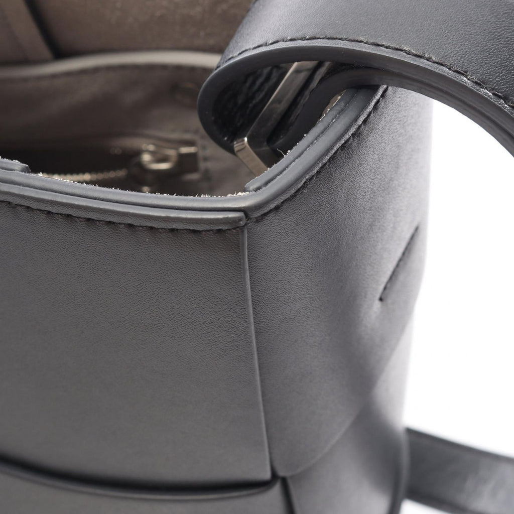 Bottega Veneta Tote Bag Small Arco Maxi Intrecciato 2-Way Charcoal Gray Leather — view 8