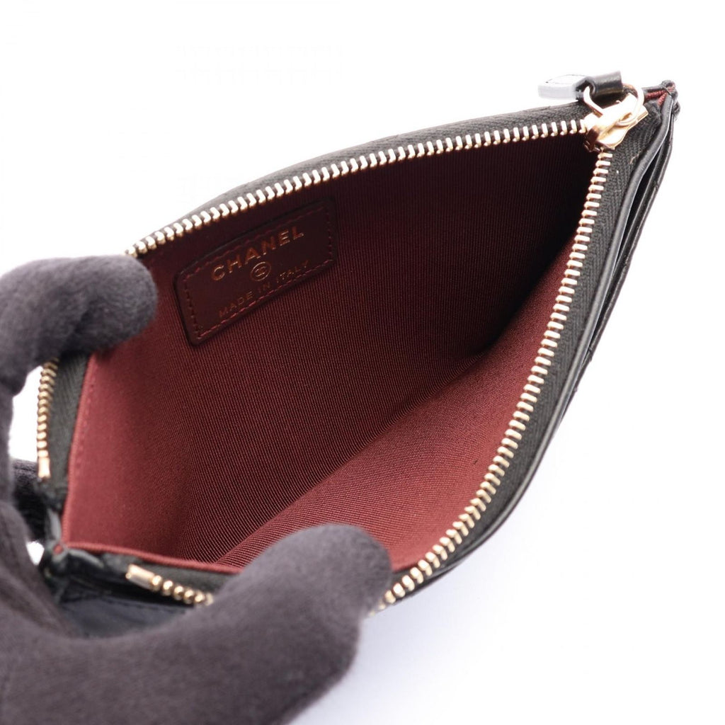 Chanel Pouch Quilted Black Lambskin Slim Wallet — view 3