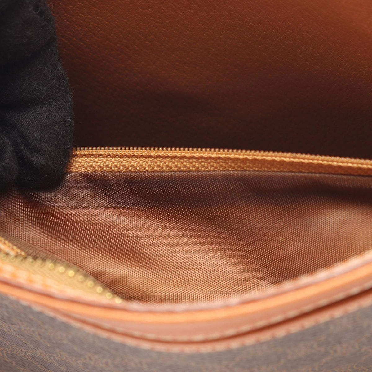 Celine Clutch Macadam with Hand Strap Brown Leather — view 5