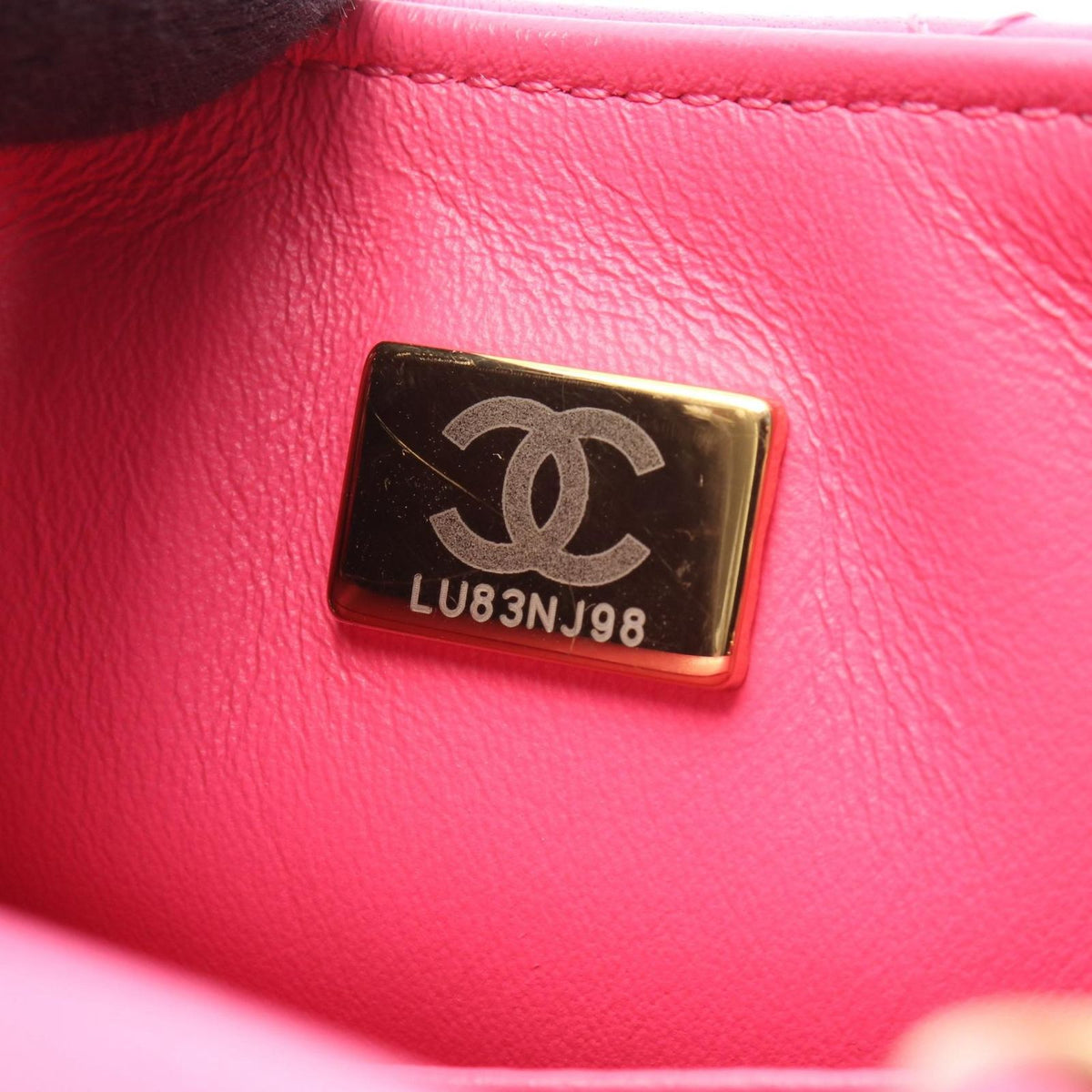 Chanel Shoulder Bag Quilted Small Flap Pink Leather Chain — view 5