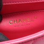 Chanel Shoulder Bag Quilted Small Flap Pink Leather Chain — view 4