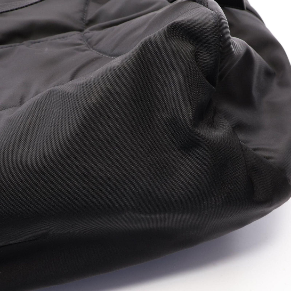 Prada Backpack Re-Nylon Black Nylon Saffiano Leather Triangle Logo — view 6
