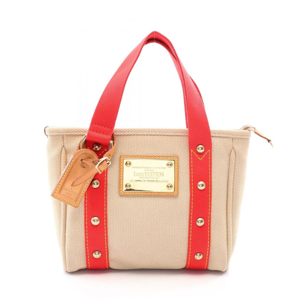 Louis Vuitton Tote Bag Cabas PM Antigua Canvas Leather