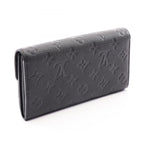 Louis Vuitton Bifold Wallet Portefeuille Sarah Monogram Empreinte Noir Leather — view 2