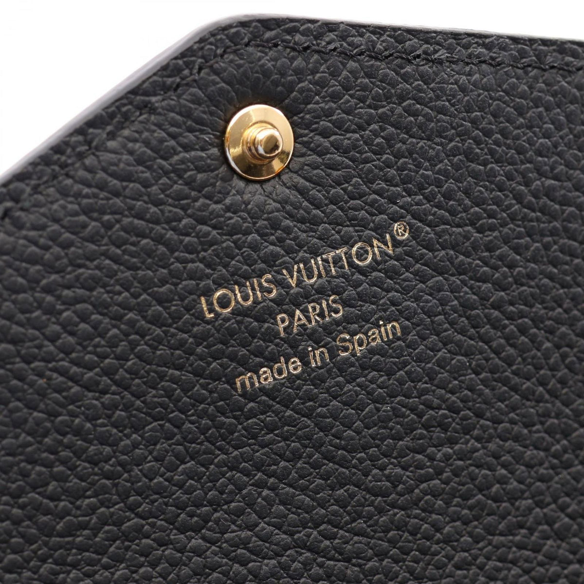 Louis Vuitton Bifold Wallet Portefeuille Sarah Monogram Empreinte Noir Leather — view 4