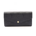 Louis Vuitton Bifold Wallet Portefeuille Sarah Monogram Empreinte Noir Leather