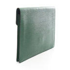 Louis Vuitton Clutch Porte Documents Senatur Borneo Green Leather — view 2