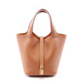 Hermes Handbag Picotin Lock PM Gold Leather