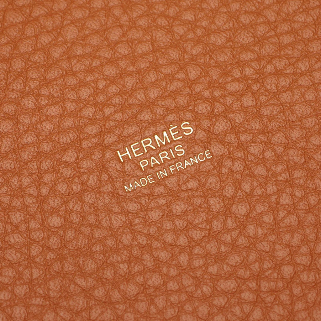 Hermes Handbag Picotin Lock PM Gold Leather — view 4