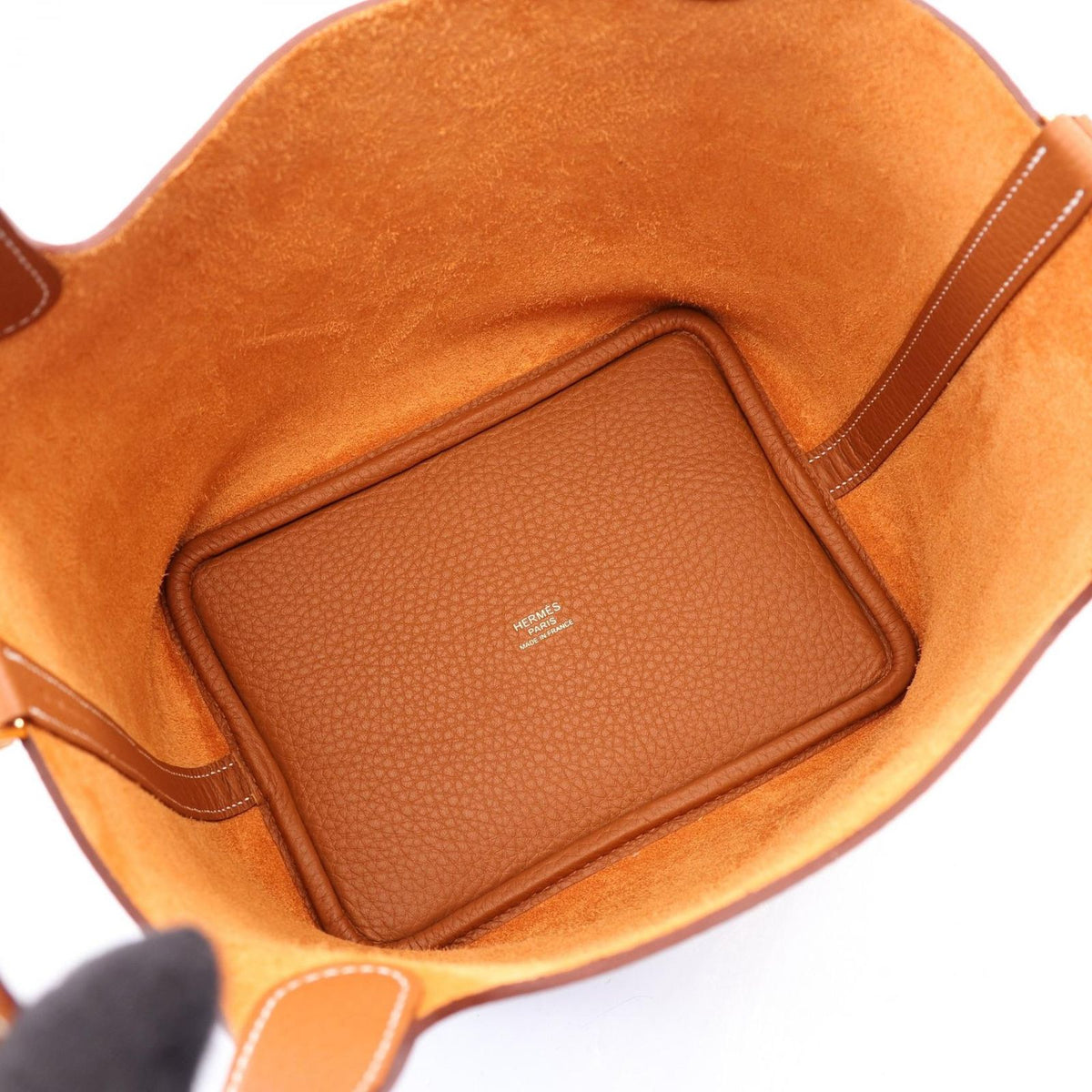 Hermes Handbag Picotin Lock PM Gold Leather — view 3