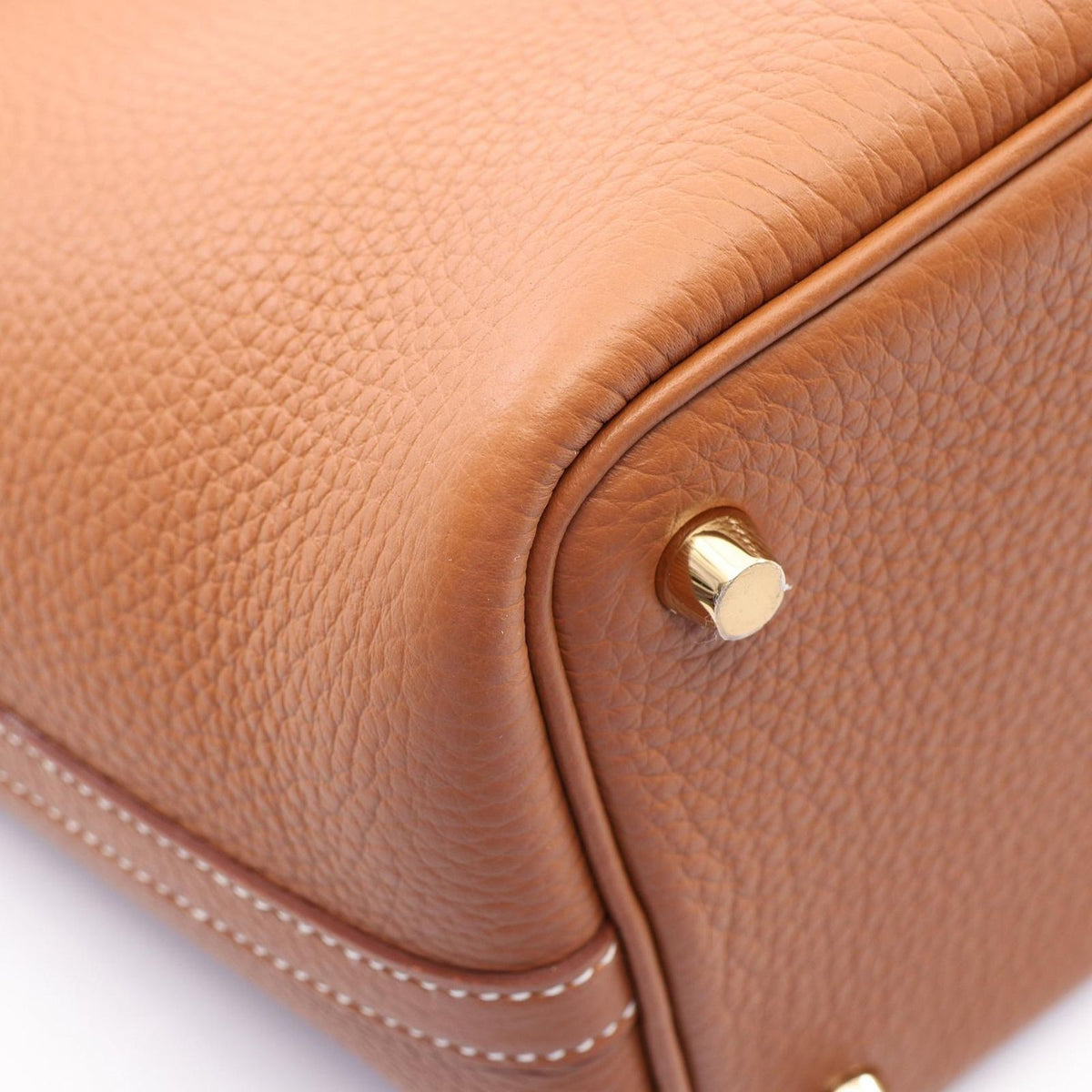 Hermes Handbag Picotin Lock PM Gold Leather — view 6
