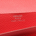 Hermes Bifold Wallet Bearn Soufflet Bougainvillea Leather — view 4