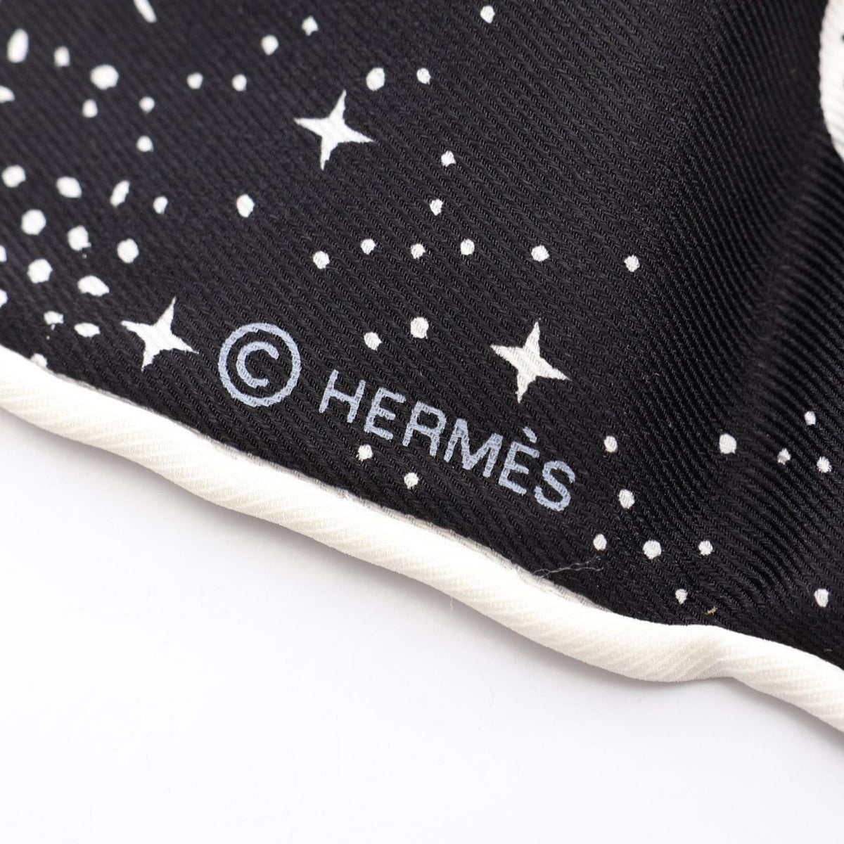 Hermes Scarf Carre 70 Clair de Lune Silk — view 2